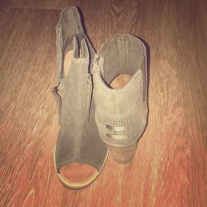 Brand new Toms Peep Toe Booties Sz. 6